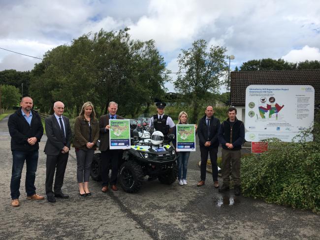 Our Gamekeeper, Alex Rodgers (far right in photo), attending the launch of Operation Lepus